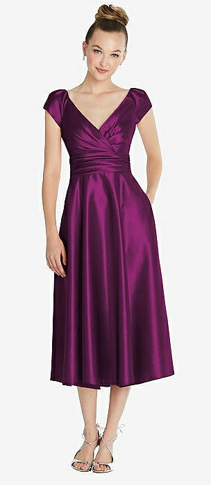 Wild Berry Matte Satin Bridesmaid Dresses