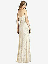 Rear View Thumbnail - Butter Yellow Floral Bella Bridesmaids Dress BB139