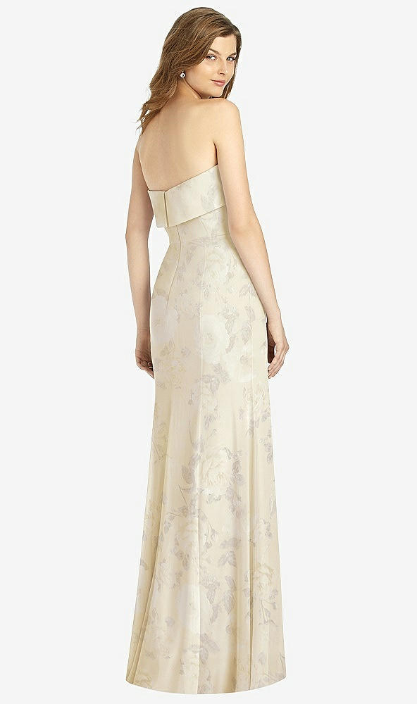 Back View - Butter Yellow Floral Bella Bridesmaids Dress BB139