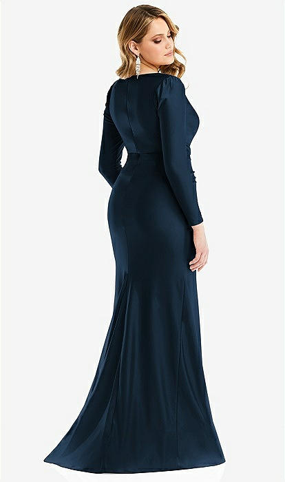 fitted lace wedding dress Dusty Rose Velvet V-Neck Bridesmaid Dress Mermaid Floor-Length