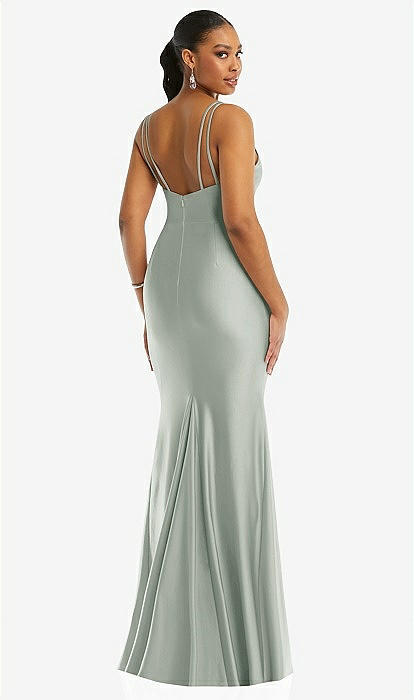 princess polly baby blue dress Hunter Green Velvet V-Neck Bridesmaid Dress Mermaid Floor-Length