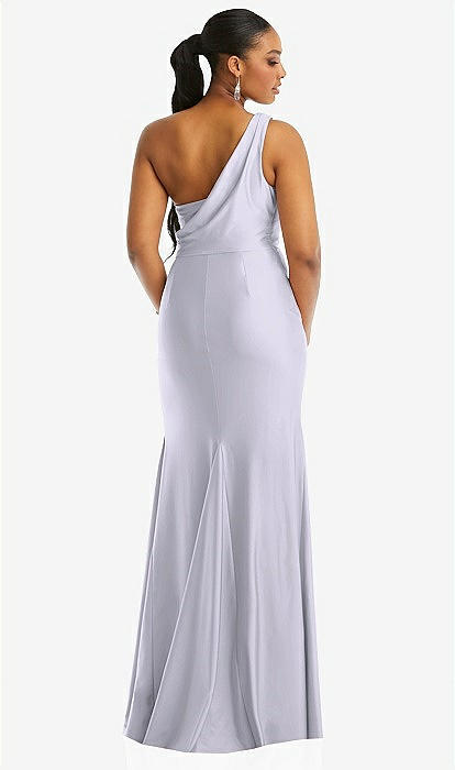 chinese dress ladies Sparkly Silver Floral Sequin Gray Open Back Mermaid Prom Dress – Brydealo main image 0