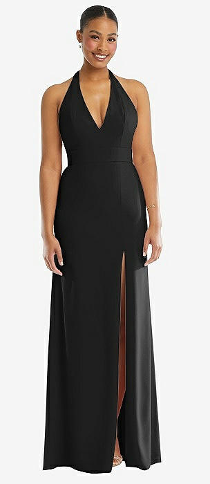 Black Halter Bridesmaid Dresses Black Halter Bridesmaid Dresses