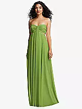 strapless empire waist maxi dress A-Line Strapless Empire-Waist Sleeveless High Slit Long Formal Prom Dr –  Modsele