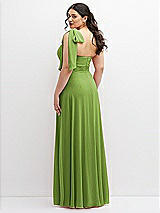 Alt View 3 Thumbnail - Peridot Green Chiffon Convertible Maxi Dress with Multi-Way Tie Straps