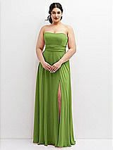 Alt View 4 Thumbnail - Peridot Green Chiffon Convertible Maxi Dress with Multi-Way Tie Straps