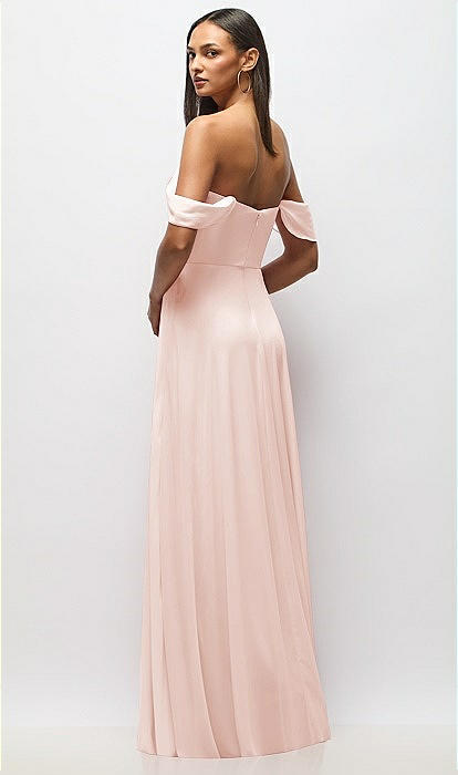 slim fit dress slacks Long Formal Off Shoulder Velvet Evening Dress main image 0