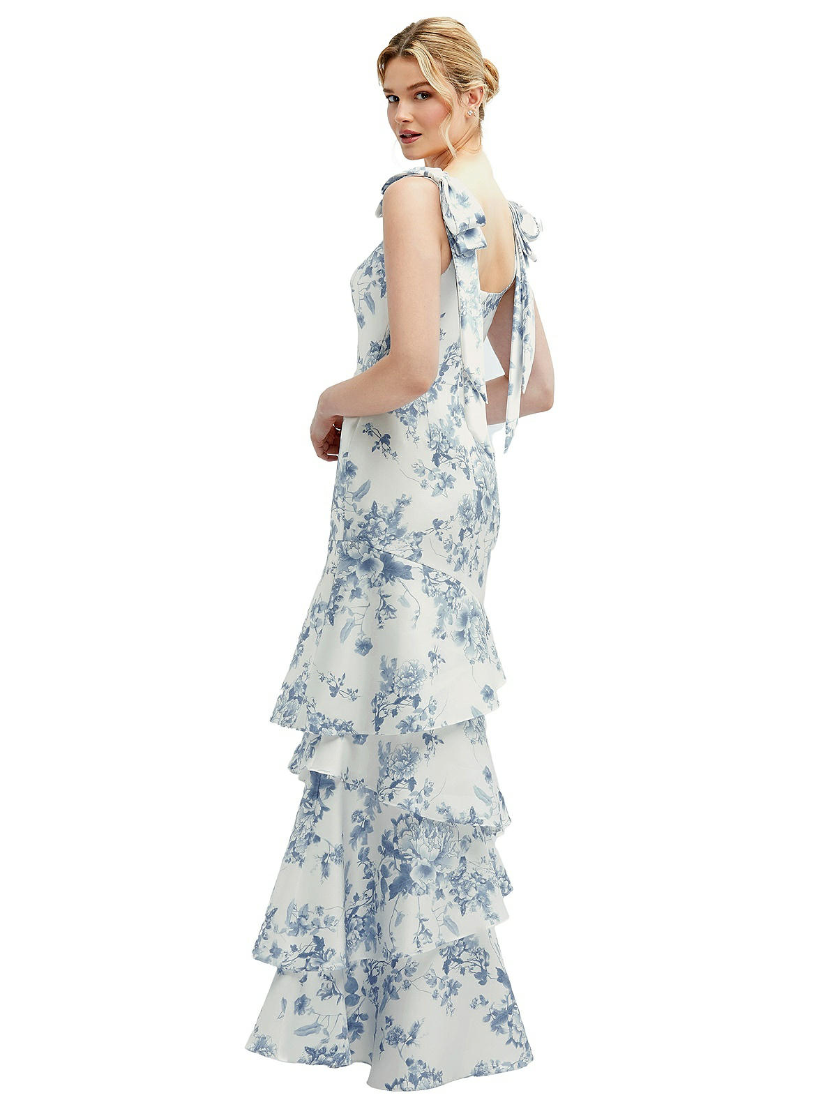 white and silver mermaid prom dresses Off-the-shoulder Sequins Fur Trim Court Train Mermaid Prom Gowns