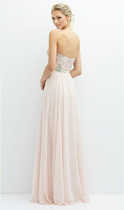 knee length dresses for ladies Lady Black Tie - Sadie Maxi Dress - Strapless Sweetheart Corset Satin Dress main image 1