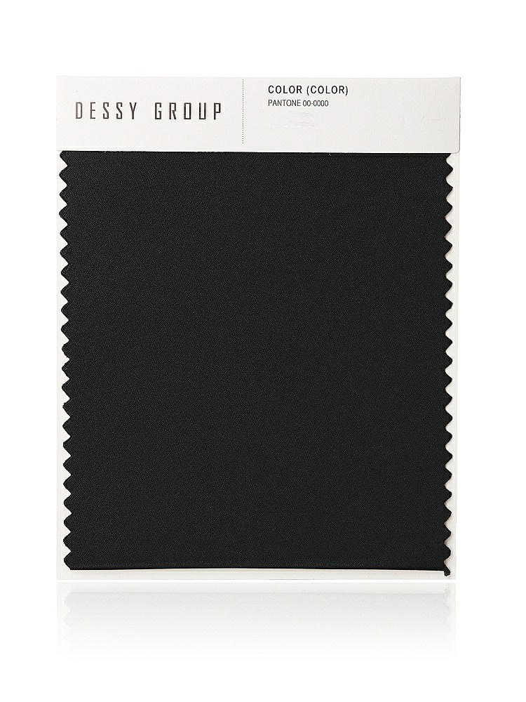 Front View - Black Neu Stretch Charmeuse Swatch