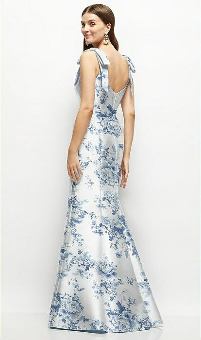 slim fit dress slacks Retro Rose Print Fit & Flare Cotton Dress L main image 0