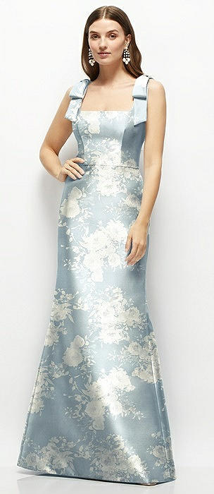 Porcelain Blue Seraphina Floral Bridesmaid Dresses