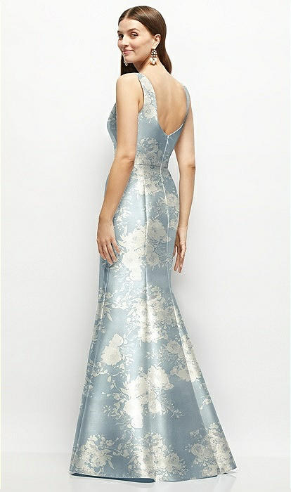 sleeveless fit and flare maxi dress Floral Square Neck Fit & Flare Maxi Dress – Littlebox India main image 0