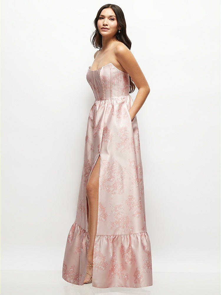 damask bridesmaid dress Introducing Reese from the newest collection crafted from rich Italian  damask, this romantic gown features a deep neckline and softly structured  pleats that create refined volume and graceful movement. Designed for the