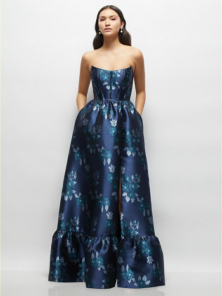 damask corset dress Peach Damask and Mikado Off-shoulder Corset Dress (EXCLUSIVE), UK 8-18, N150000, SKU: DR52213, Fascinator