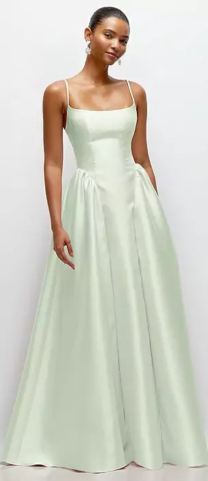 prom dresses pleated Metallic Grey Dress with Deep V Neck, Corset Bodice & High Slit – AS062 My Height is:Tall (5'7