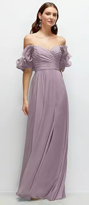 open lace back dress Harmony Maxi Dress - Lilac main image 1