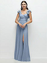 Alt View 1 Thumbnail - Cloudy Dramatic Ruffle Edge Strap Chiffon Maxi Dress