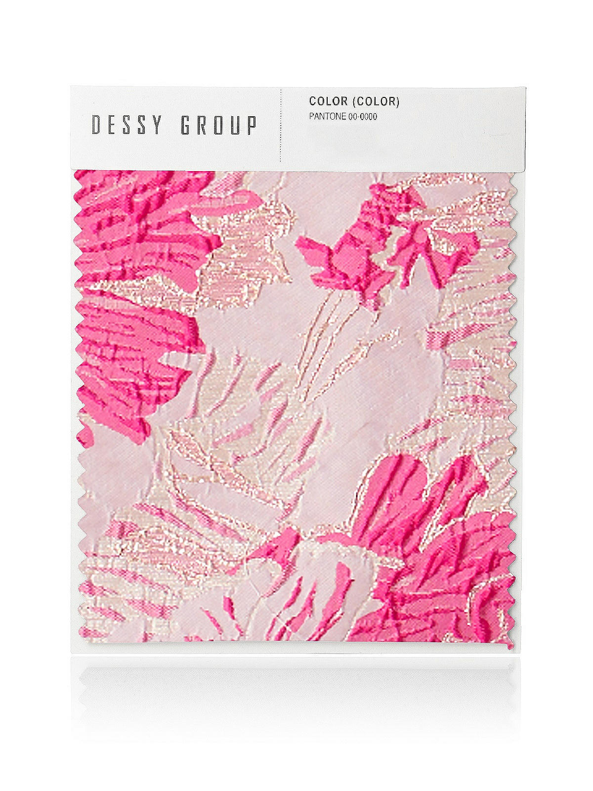Hibiscus Pink Floral Jacquard Swatch In Hibiscus Pink Multi | The