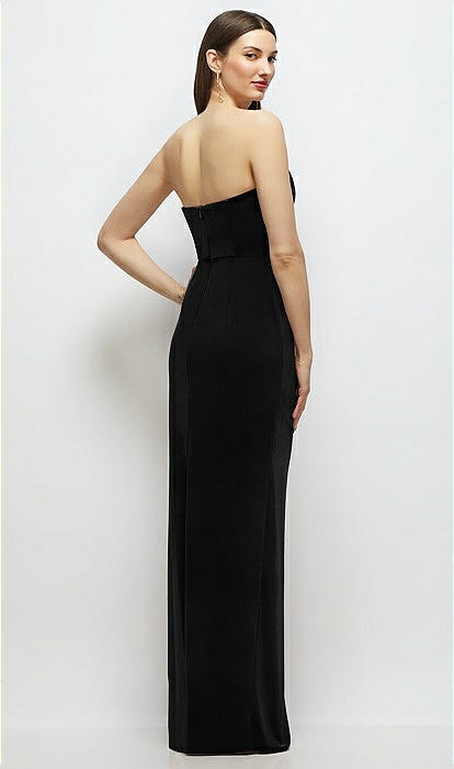 chinese dress ladies Azeeza Women's Nayara Velvet High-Low Midi-Dress - Black main image 1