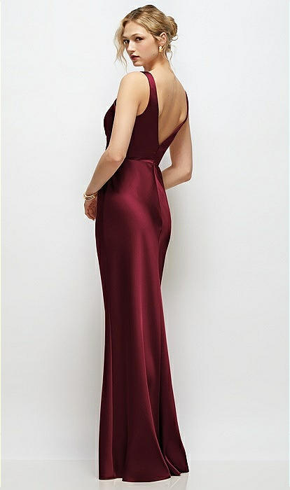satin slip bridesmaid dress Grace Loves Lace Classic Slip Dusk main image 1