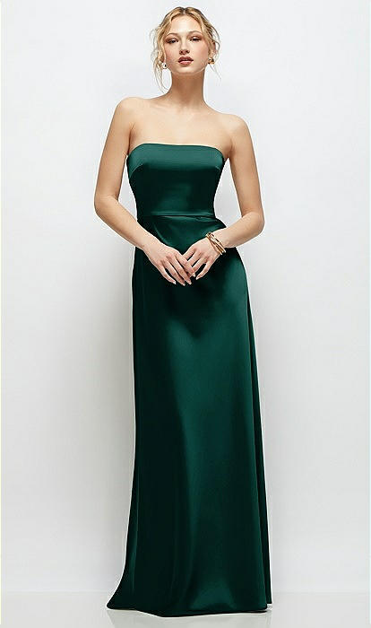 knee length dresses for ladies Maxi Satin A-Line Dress I Bridesmaid Dresses I Maternity Dress – UME London main image 1