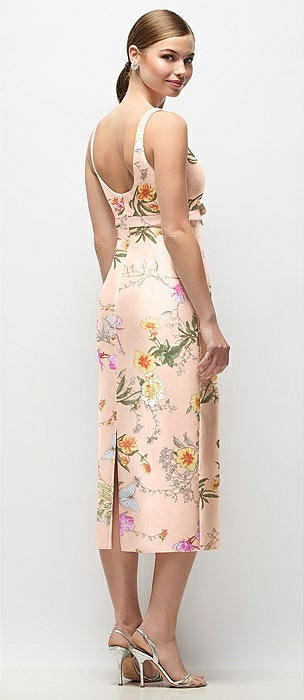 knee length dresses for ladies Alfred Sung D708