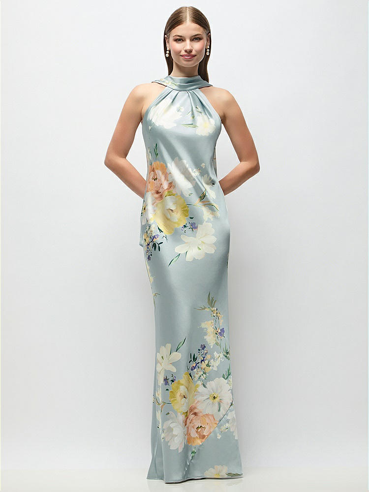 square neck halter wedding dress Juliette Halter Satin Wedding Dress | Made-To-Order main image 0