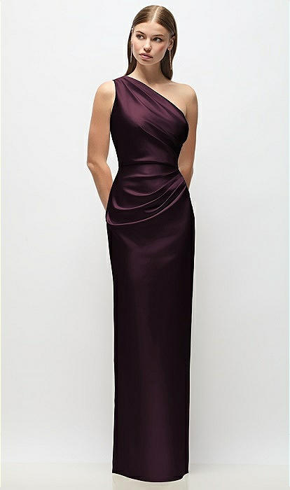 After Six Women's Malin One-Shoulder Charmeuse Gown - Blue - Gowns