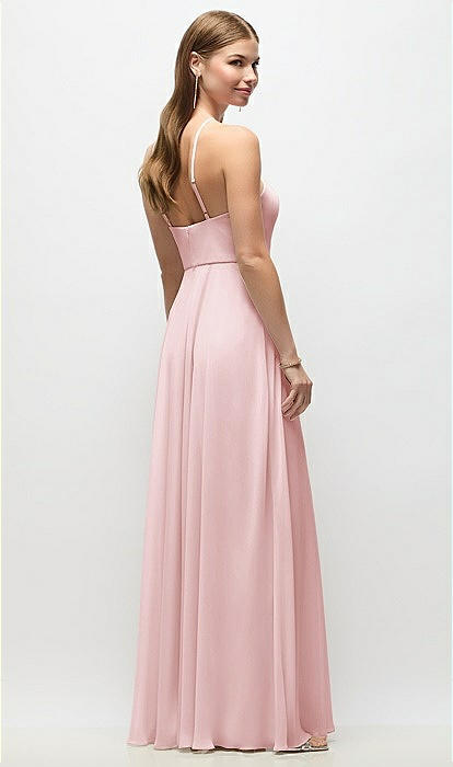 wine colour bridesmaid dresses ZAPAKASA Women Pink Bridesmaid Dress Mermaid Halter Satin Long Wedding  Party Guest Dress
