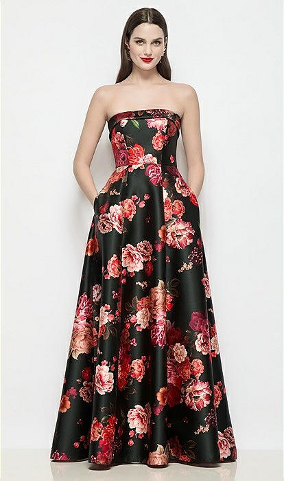 strapless coral bridesmaid dress Zapaka Women Burgundy Satin Long Bridesmaid Dress Thick Straps Ruched A Line Wedding Guest Dress, Burgundy / US22W main image 1