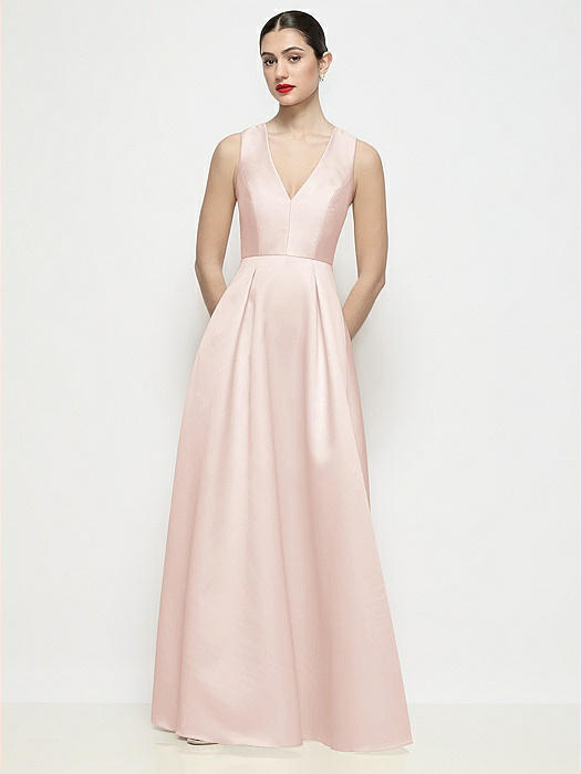 Blush Bridesmaid Dresses And Accessories