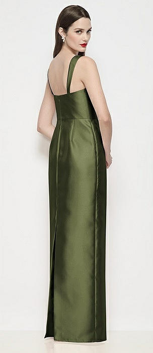 strapless open back dress Kate Middleton Dark Green Button-up Midi Dress With Belt – Mislish main image 0