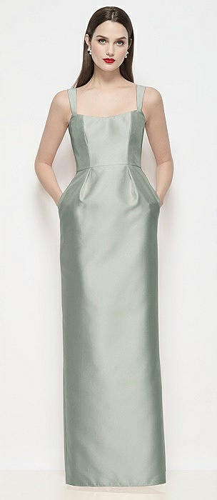 Alfred Sung Willow Green Bridesmaid Dresses