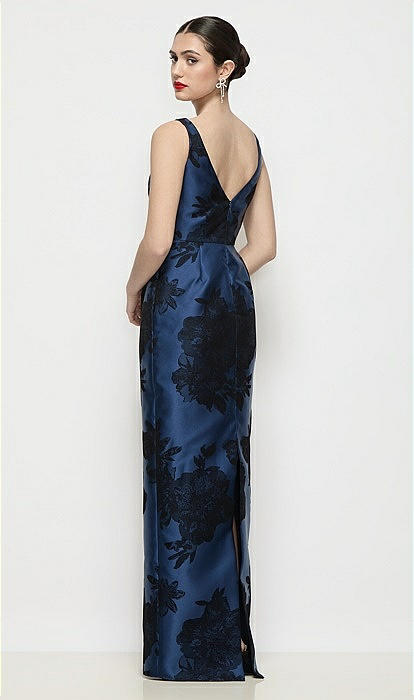 navy blue floral bridesmaid dresses The day, surrounded by all your loves From your bridesmaids to your forever, Midnight Navy and Navy Damask Floral dresses that reflect a love so deep. #DessyMidnightNavy Bridemaid