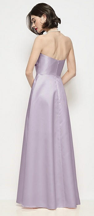 satin lilac bridesmaid dresses One Shoulder Short Sleeve Side Slit Long Custom BubbleGowns A halter neck gown with a dramatic yet elegant train Lilac Mermaid Single Strap Satin