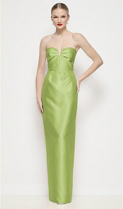 green emerald velvet dress Eliza Flattering Sleeveless Knee Length Chiffon Bridesmaid Dresses, Daffodil main image 0