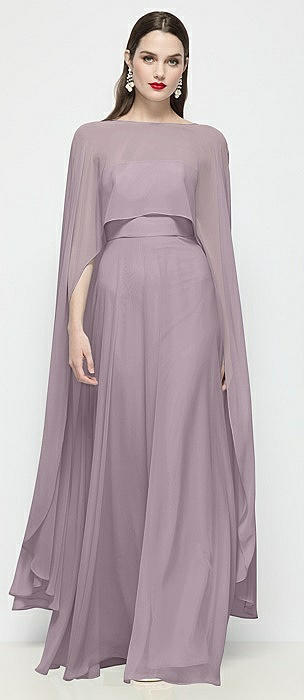Lilac Dusk Keyhole Back Bridesmaid Dresses