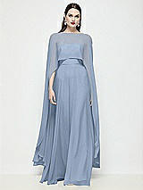 Front View Thumbnail - Cloudy High-Low Sheer Chiffon Cape