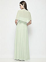 Rear View Thumbnail - Mint Green Chiffon Flounce Cape