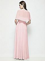Rear View Thumbnail - Ballet Pink Chiffon Flounce Cape