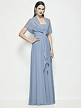 Side View Thumbnail - Cloudy Chiffon Flounce Cape