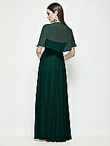 Rear View Thumbnail - Evergreen Chiffon Flounce Cape