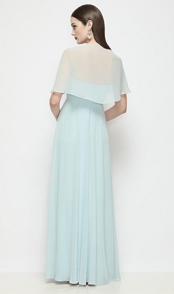 Back View - Mist Chiffon Flounce Cape
