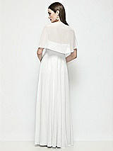 Rear View Thumbnail - White Chiffon Flounce Cape