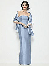 Front View Thumbnail - Cloudy Satin Wrap Stole