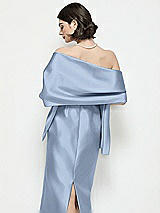 Rear View Thumbnail - Cloudy Satin Wrap Stole