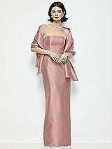 Front View Thumbnail - Neu Nude Satin Wrap Stole