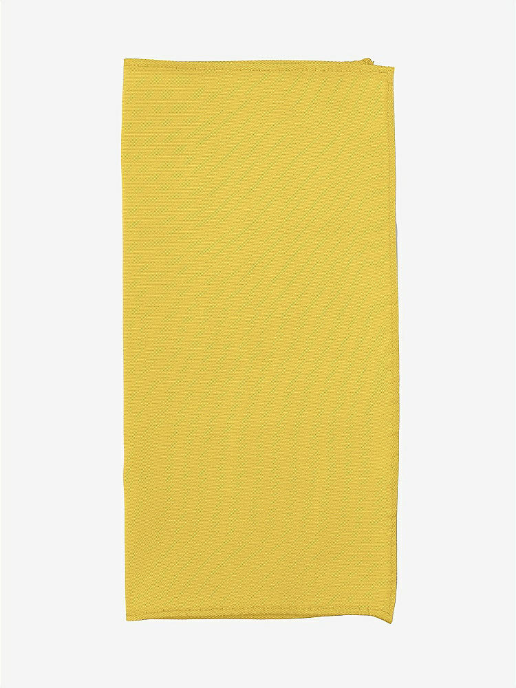 Front View - Daffodil Peau de Soie Pocket Squares by After Six