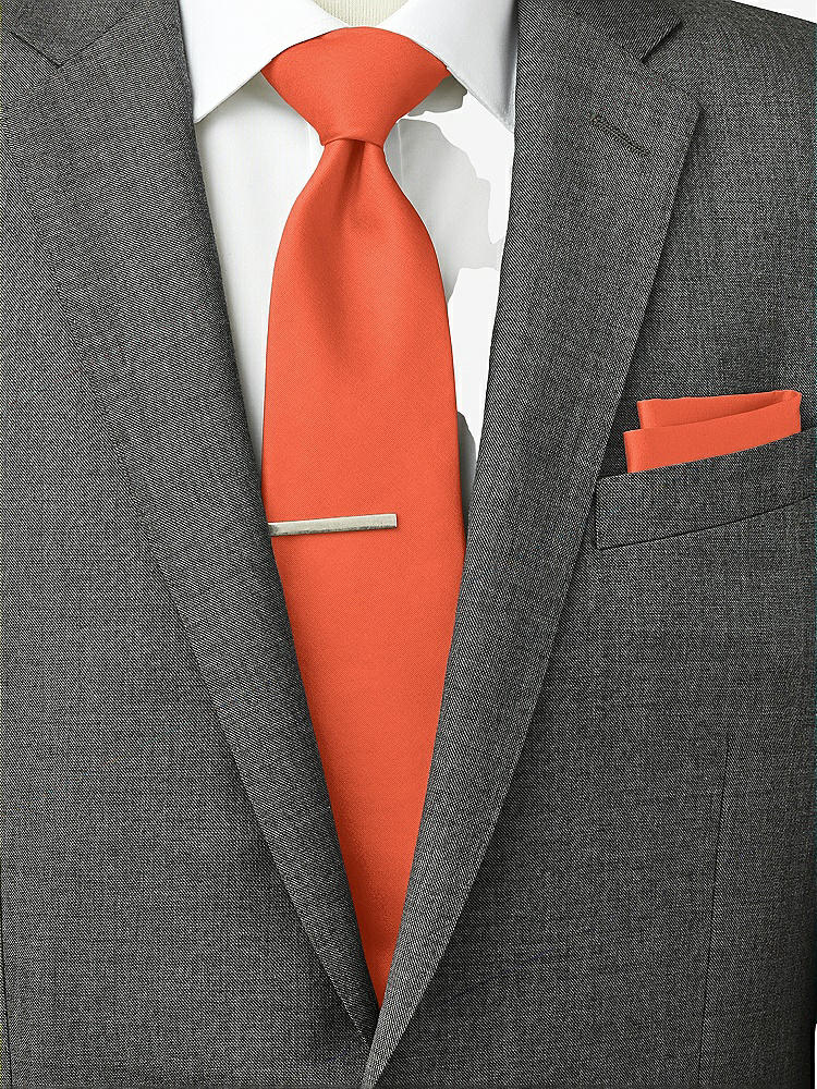 Back View - Fiesta Peau de Soie Pocket Squares by After Six